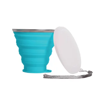 

Silicone Travel Cup Folding Retractable 350ML Sports Tour Water Cup Coffee Cup Telescopic Collapsible Tea Cup Outdoor for Hiking