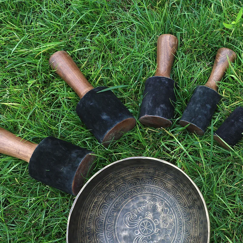 Tibetan Singing Bowl Stick Mallet Striker with Leather Head (2)