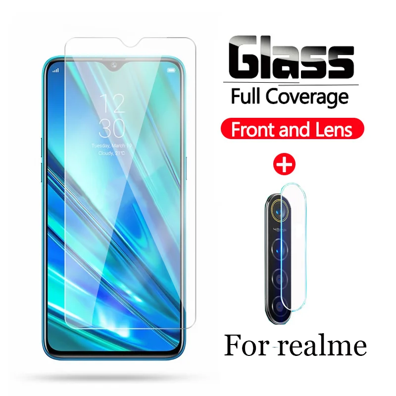 Защитное стекло для экрана и объектива камеры oppo realme 5 pro | Мобильные телефоны