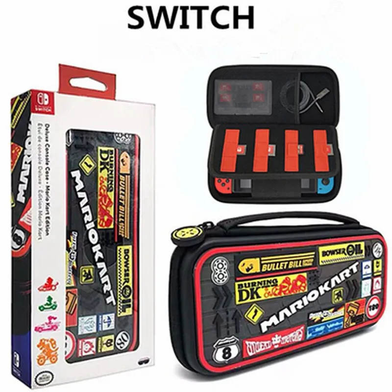 

nintendos switch EVA silicone Switch Case With Marios Car style Protective Handle bag for Nintendo switch asccessories