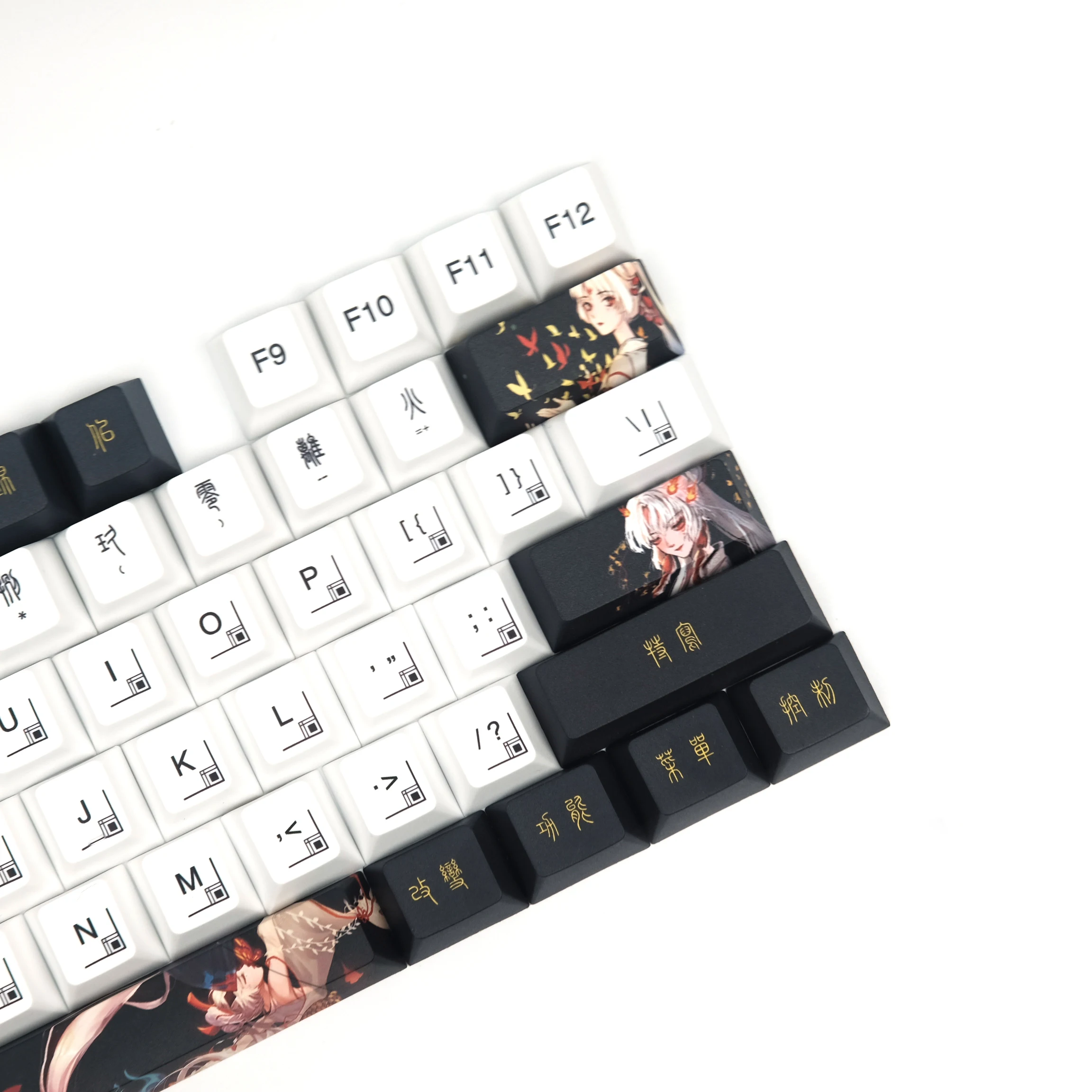 Shiranui Keycaps Keycap Corante Sublimação Teclado Mecânico Anime Chave Boné Perfil Cereja Personalidade Retro Mai Pbt - Imagem 2