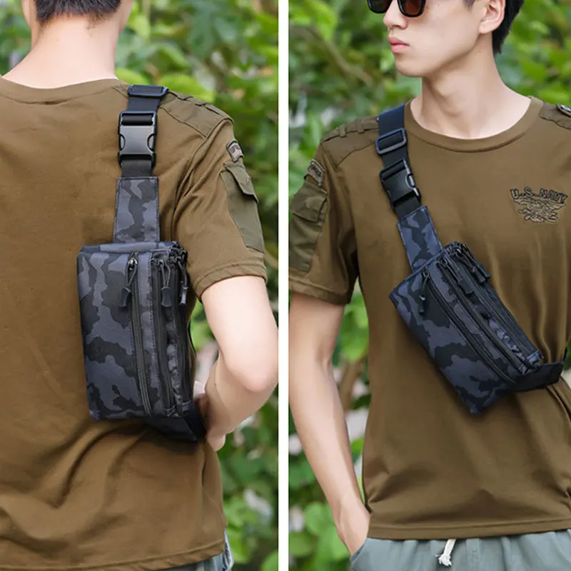 YoReAi New Men Waist Bag Pouch Waterproof Military Belt Shoulder Bags Molle Nylon Mobile Phone Wallet Travel Tool Chest Packs