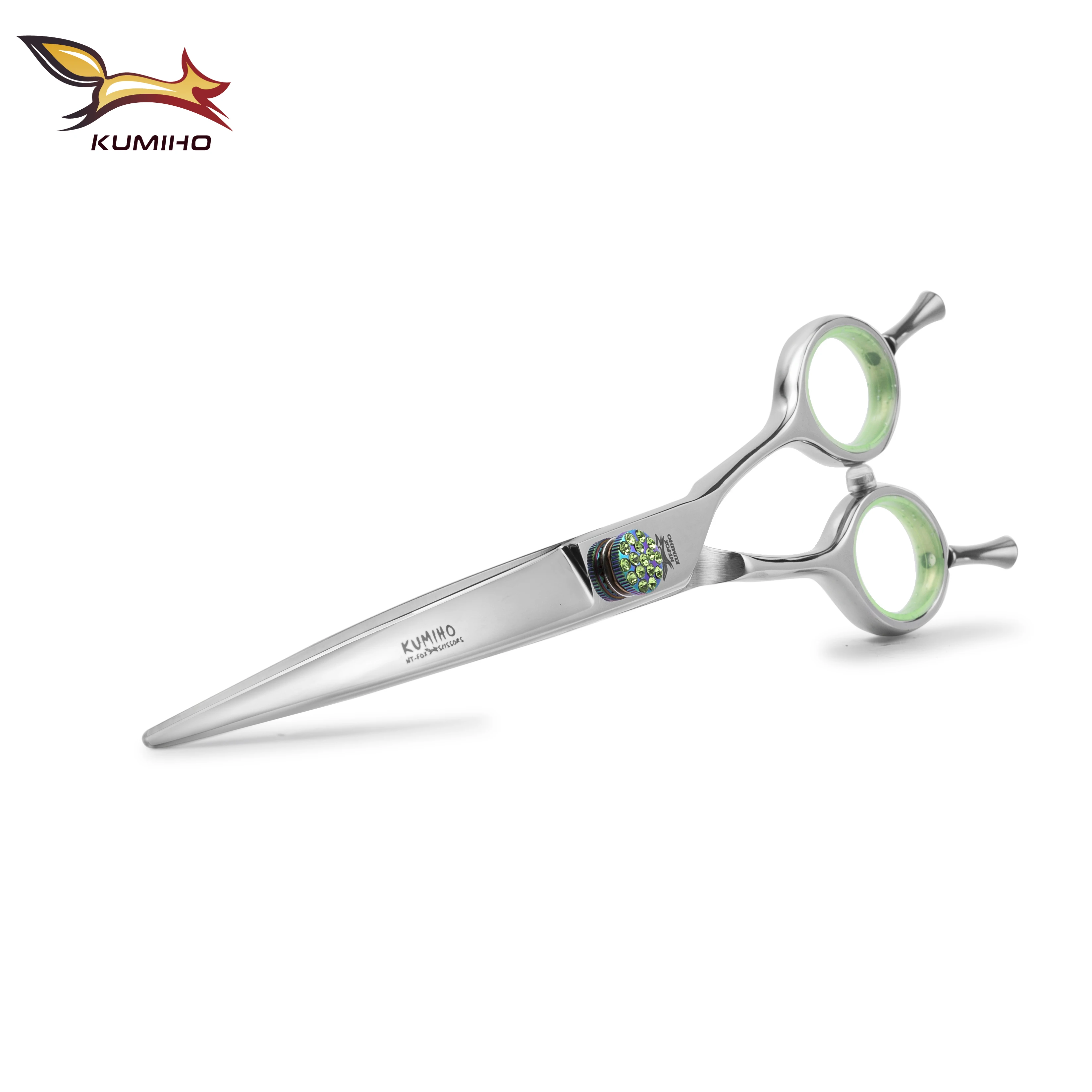 KUMIHO XLBS-70 XLBS-75 7 дюймов и 7,5 дюймов Парикмахерские ножницы для домашних животных комплект ПРЯМО КРИВОЙ тоньше и chunker - Цвет: 7inch curve