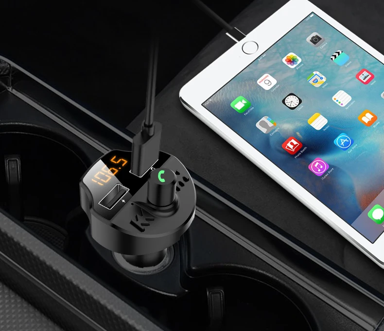 Автомобильный комплект YIBEIKA3.1A USB без шума музыкальный радио Bluetooth приемник fm-передатчик Handsfree модулятор автомобильное зарядное устройство для телефона