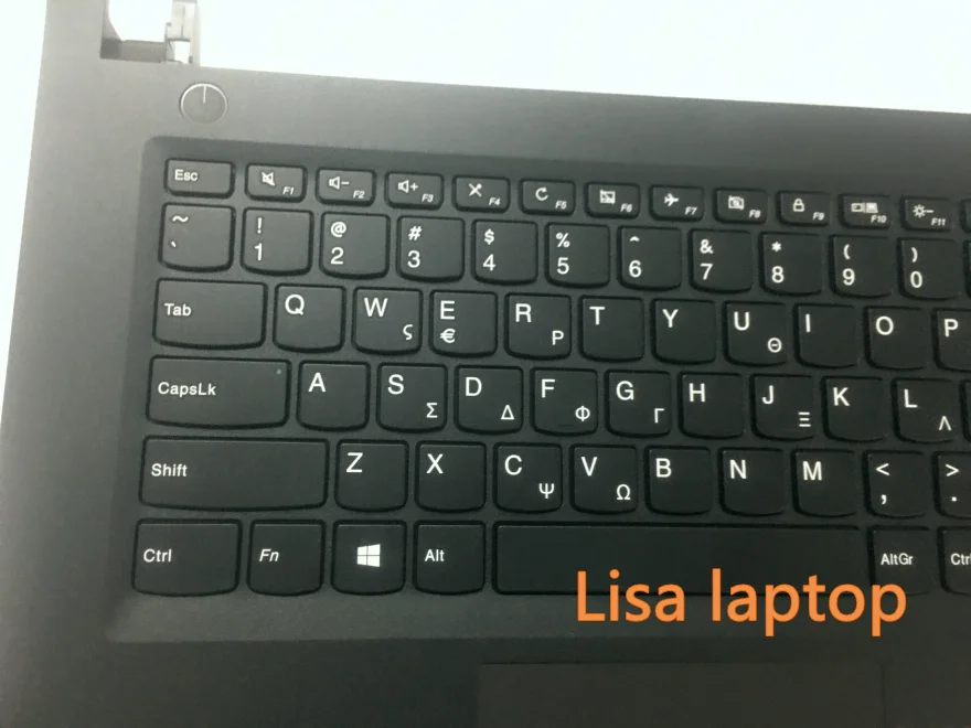 FOR Lenovo upper case Q 80t8 FP w / KB GK C-Cover with keyboard black with touchpad E42 with fingerprint 5CB0M31590