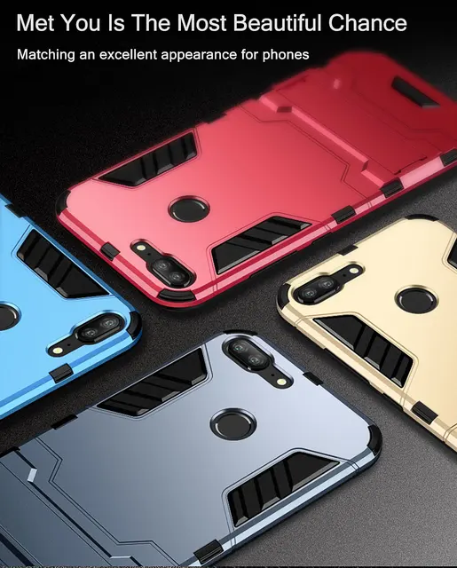 Shockproof Case For Honor Lite Case Luxury Armor Hard Phone