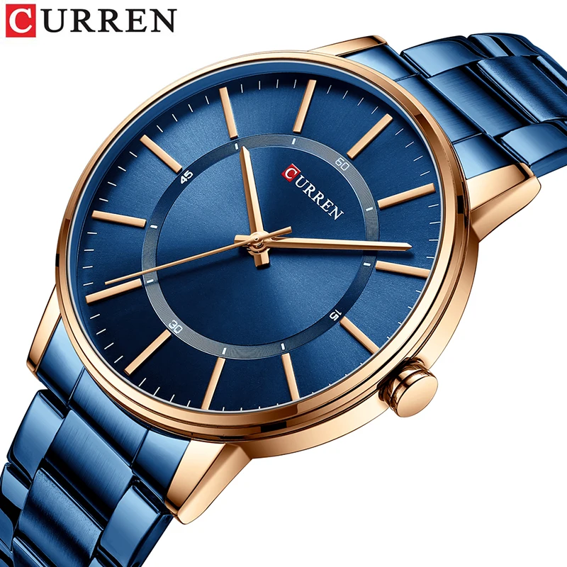 

CURREN Fashion Quartz Watches for Men Luxury Brand Classic Business Stainless Steel Clock Simple Thin Relogio Masculino