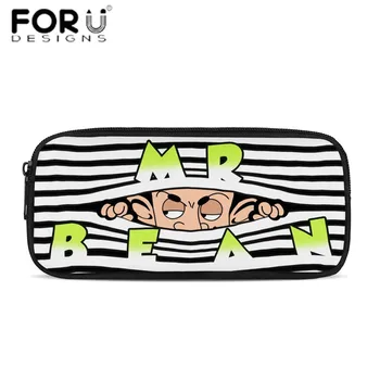 

FORUDESIGNS Stationery Pencil Case school Office Pencil Bag Cute Cartoon Mr.Bean Design Simple pencilcase Office Supplies 2020