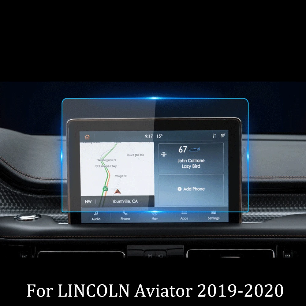 

10.1 Inch Car Navigation Screen Protector For LINCOLN Aviator 2019-2020 Auto Central Screen Tempered Glass Film