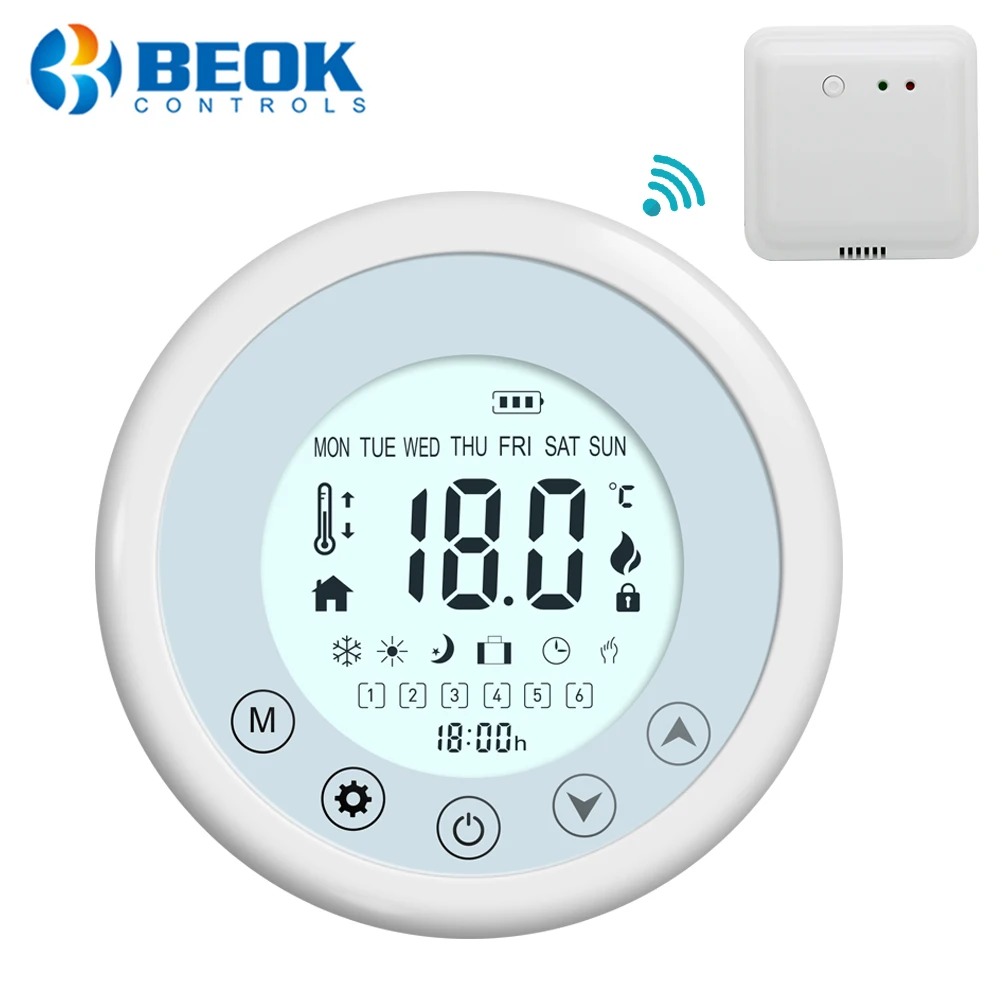 Thermostat Wireless Gas Boiler Thermometers Heating Boilers Digital