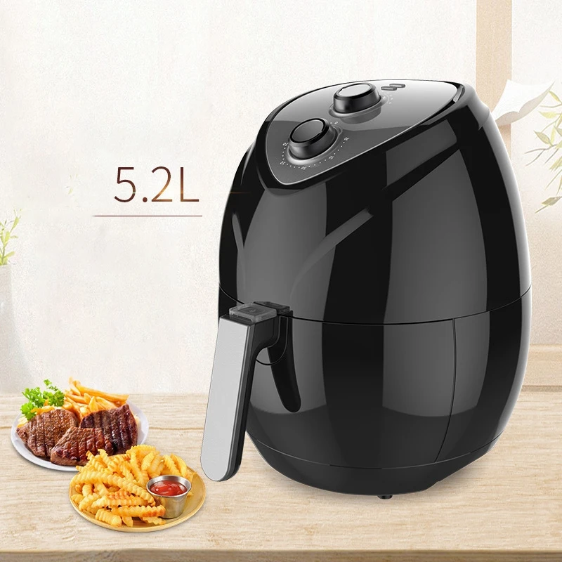 

Air Fryer Household Fumeless Fries Electromechanical Oven Large Capacity Smart Fryer-US Plug