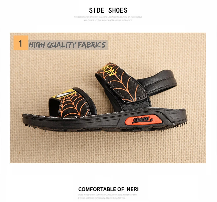 Детские летние новые сандалии для мальчиков han edition, обувь для отдыха, нескользящая Мягкая подошва, пляжная обувь для мальчиков