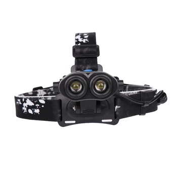 

XANES 2203 2*T6 LED 5 Modes Headlamp 2*18650 Battery USB Interface Press Switch Head Light for Camping Torch Lantern LED Lamp