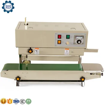 

Beauty design carbon steel small sealer plastic pvc bag sealing machine continuous bag sealer for bagged paste / powder