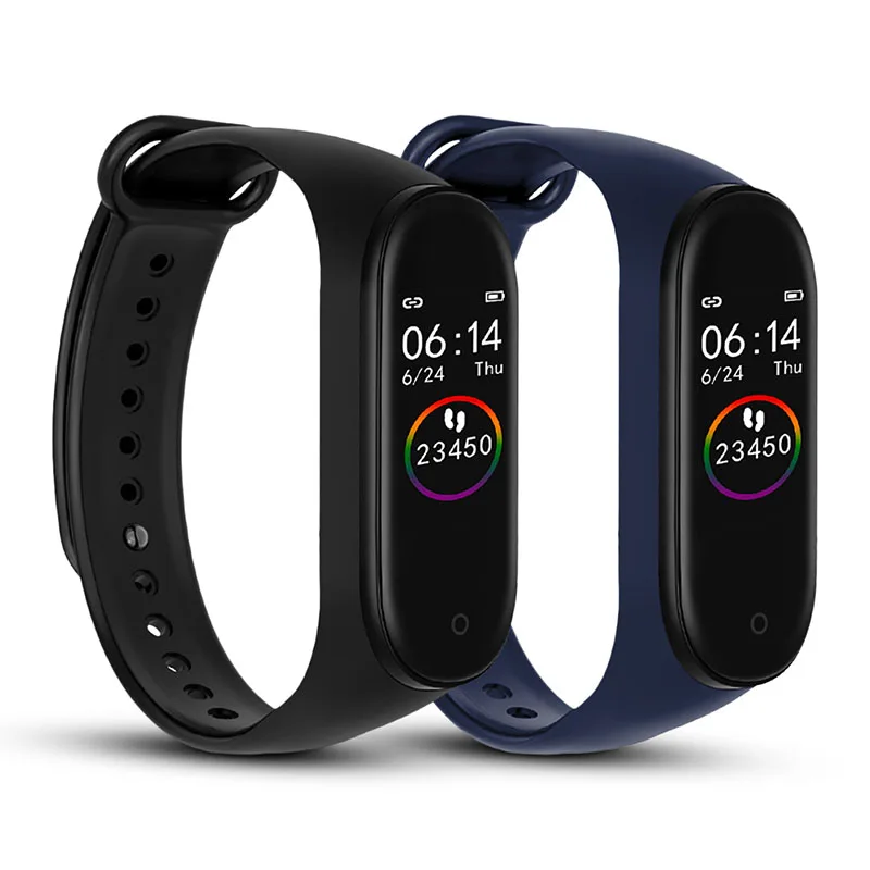 

M4 Intelligent Smart Bracelet Bracelet Sports Bluetooth Step Count Waterproof Lightweight Fitness Colorful Screen Message Push