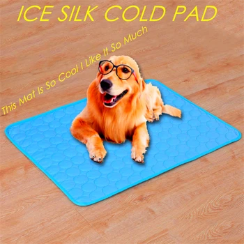 

New Summer Dog Mat Ice Pad Ice Silk Cool Pet Beds Sofa Cushion Fit All Pet Puppy Cat Summer Cooling Mat