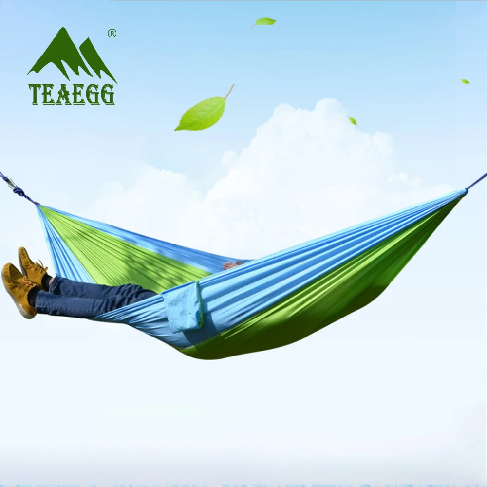  Outdoor Single Double Hammock Adult Backpacking Travel Survival Hunting Sleeping Bed Portable hammo