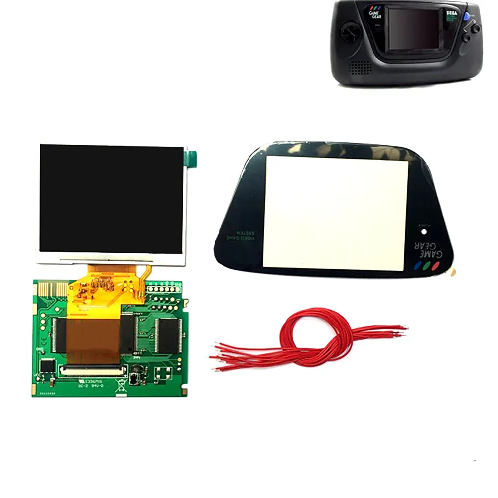 

3.5inch Full Display LCD Screen Highlight Screen for Sega Game Gear Game Console LCD Display Screen Modification Kit