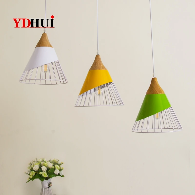 

Simple Modern Bar Cafe Creative Individuality Japanese Restaurant Nordic Wind Makaron Lamp Single Head Small Chandelier