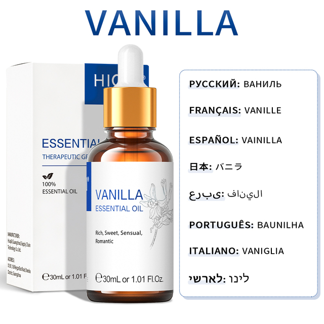 Premium Thyme Essential Oils HIQILI Pure Nature Plant Aromatherapy Diffuser Oil Lavender Jasmine Eucalyptus Vanilla Mint