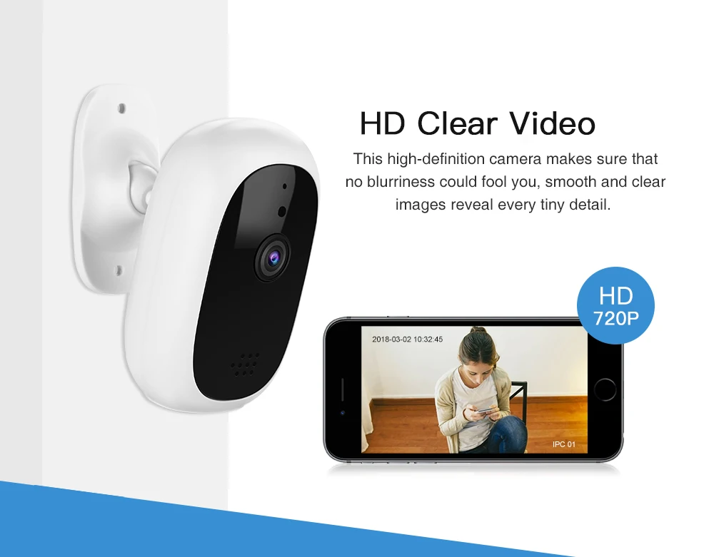 IP камера 720p Беспроводная с Wi Fi и записью звука|Камеры видеонаблюдения| |