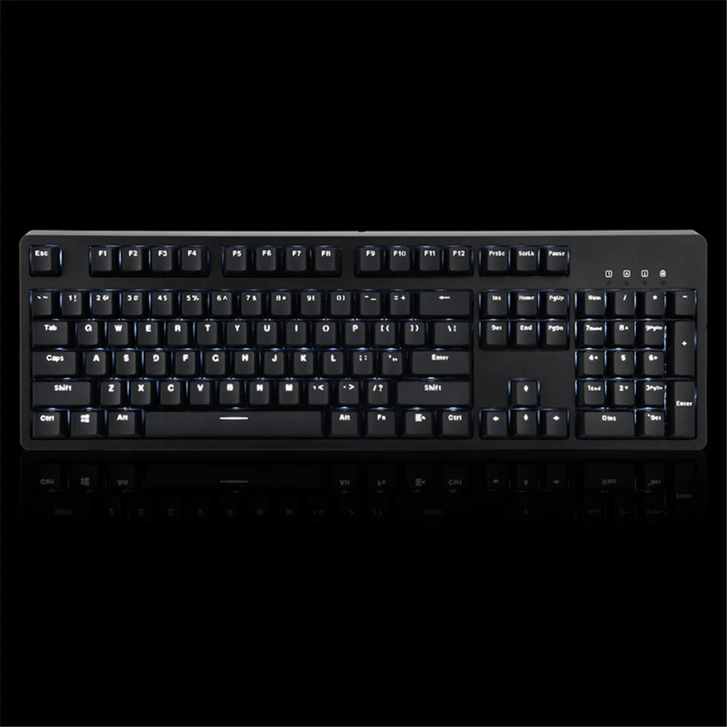 Rainbow Backlit Wired Gaming Keyboard, LED 104 Keys USB Ergonomic Keyboard for Windows PC Gamer Desktop, Computer