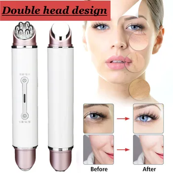 

Double Head RF&EMS Radio Mesotherapy Electroporation Face Beauty Pen Frequency LED Photon Face Skin Rejuvenation Remover Wrinkle