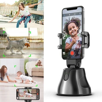 

Selfie Shooting Smart Phone Holder 360 Degrees Rotation Object Auto Tracking Face Tracking Phone Holder ND998