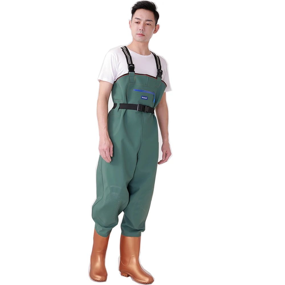 Waterproof Overall Chest Waders Fishing Hunting With Wading Boots