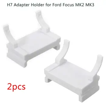 

2PCS Car HID H7 Bulbs Adapter Xenon Lamp Holder White Base for Ford Focus MK2 MK3