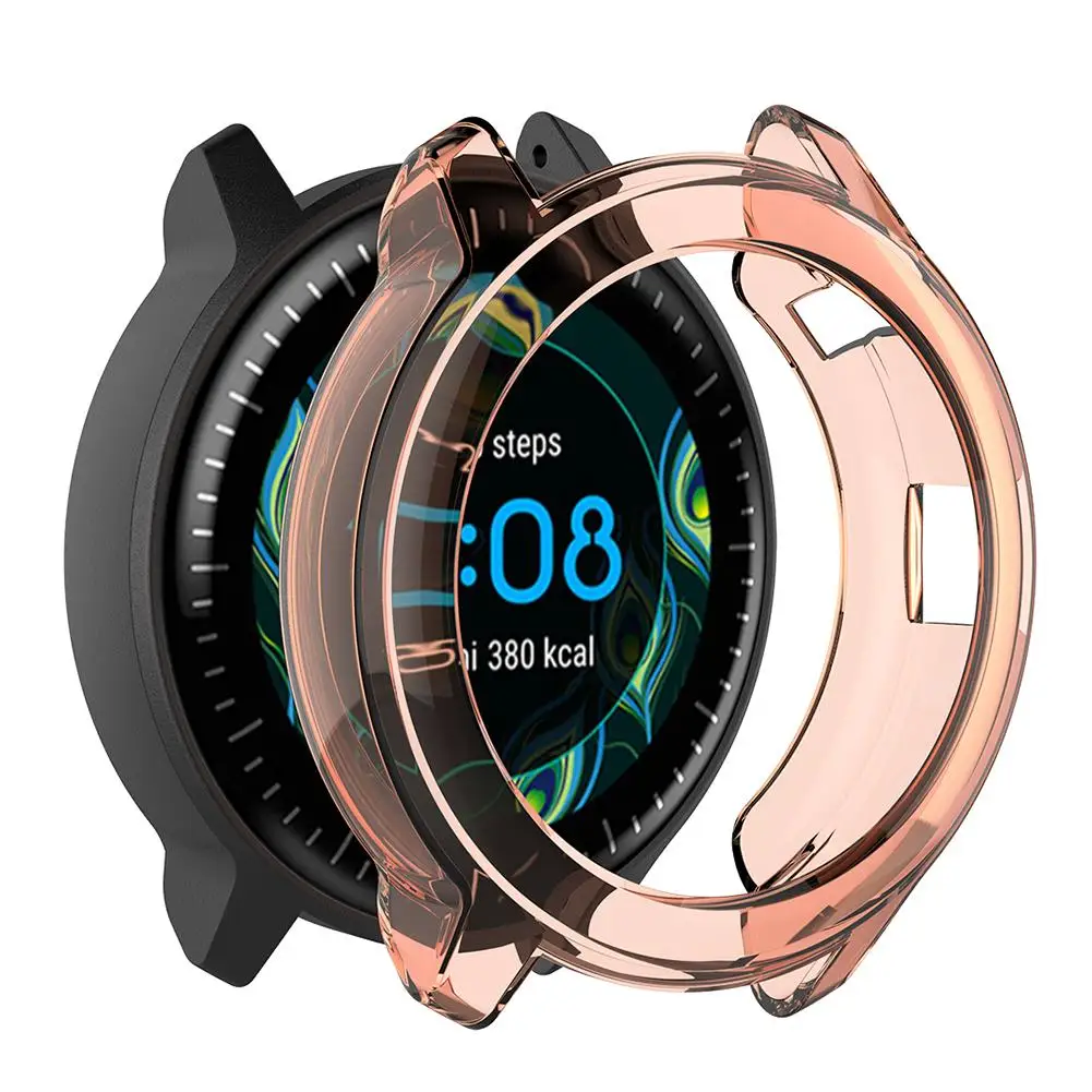 Высококачественный силиконовый защитный чехол из ТПУ для Garmin Vivoactive 3 Smart Watch диаметр 46 мм