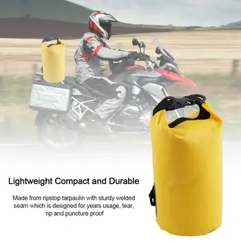 

Motorcycle Backpack PVC Dry Sack Bag Waterproof Shoulder Bag Universal Accessories For Outdoor Climbing Hiking Driving Travel