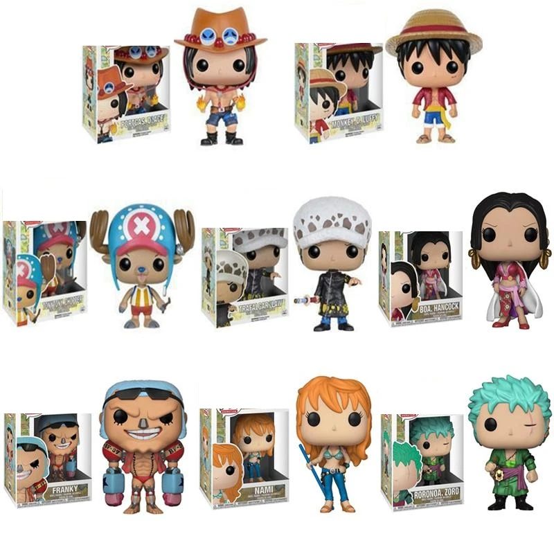 Funko pop ONE PIECE ZORO Monkey D. Экшн-фигурка Luffy NAMI FRANKY ПВХ Модель игрушки подарок на день