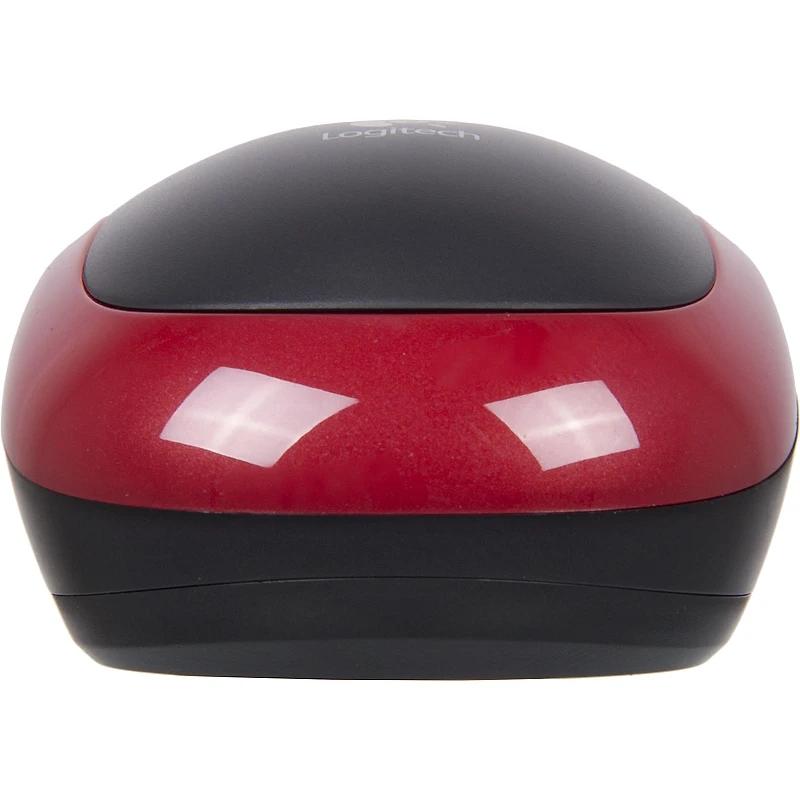 Мышь LOGITECH M185, беспроводная, USB, красный