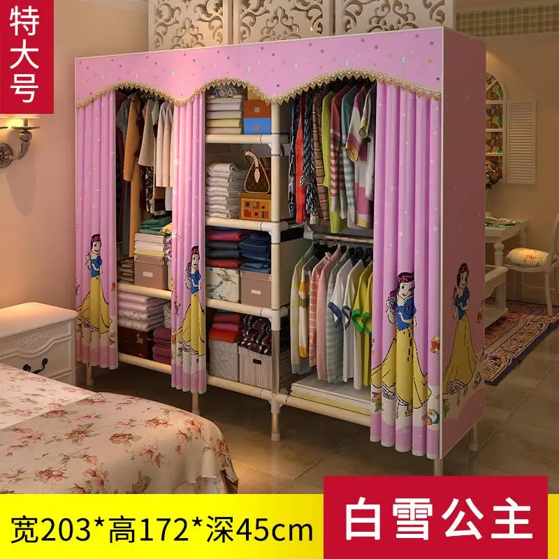 style12 21% Тканевый шкаф, стальная труба, утолщенная арматура, ткань для хранения, шкаф для одежды, экономичная стальная стойка, подвесной шкаф - Цвет: style12
