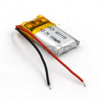 

3.7V Lithium Navigator Rechargeable Li-polymer Battery 401119 100mAh Li-Po MP4 Batteries GPS MP3 MP5 Li-ion Cell Speaker