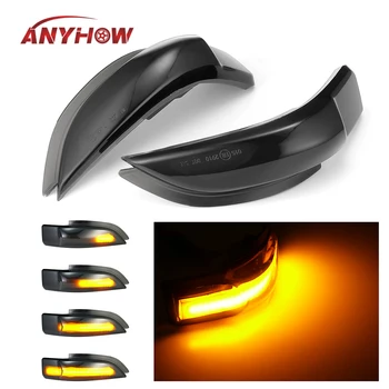 

2Pcs Car LED Dynamic Turn Signal Light For Toyota Corolla 4 Level Yellow Streamer Light Car Rearview Mirror Side Light Lamps