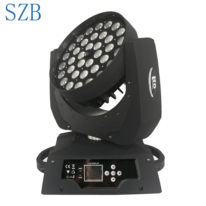 36x10W Lyre RGBW 4в1 светодиодный светильник с зумом и подвижной головкой Zoom/круглый
