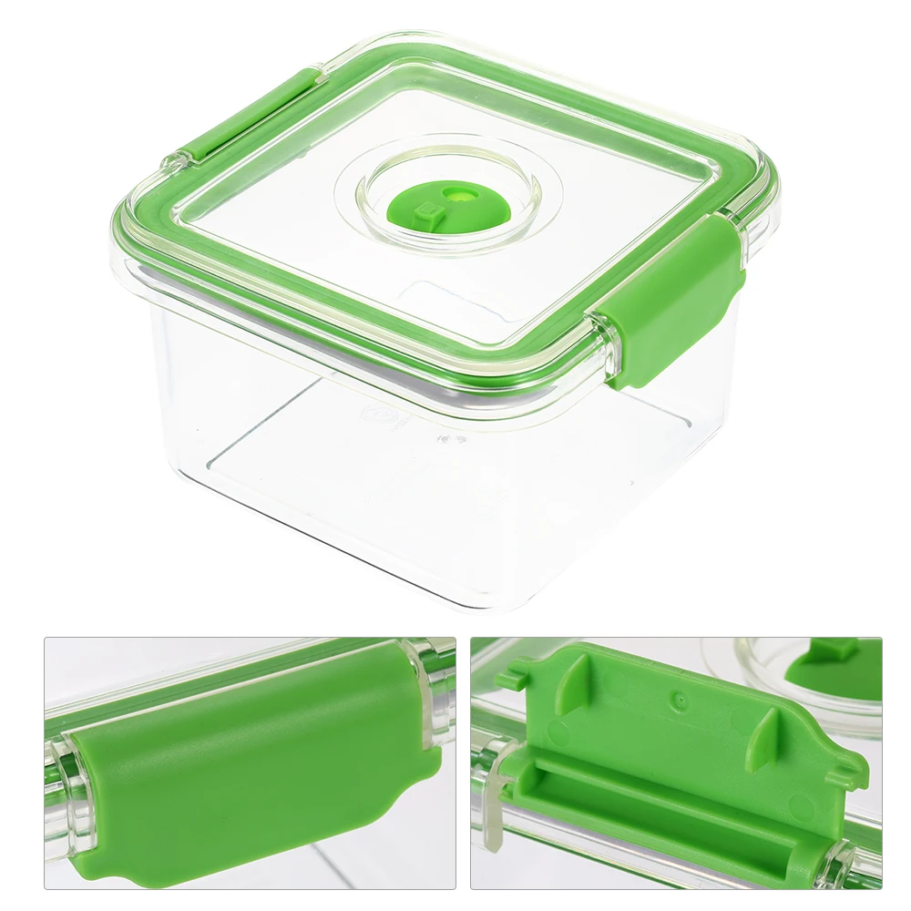 

1180ml Food Storage Box Microwave Food Container with Manual Vacuum Pump BPA Free Vacuum Seal Lunch Box Plastic + Silicone Box