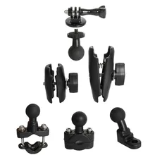 Motorcycle Handlebar Rear Mirror Mount Rail for Gopro 9 8 7 6 5 Yi 4K SJCAM Sony EKEN