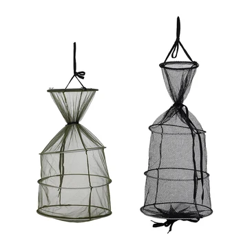 

1Pc Fishing Net Fishing Care Creel Tackle Soft Rubber Landing Net Cast Fishing Network Cage Accessories For Fish Tackle Tools