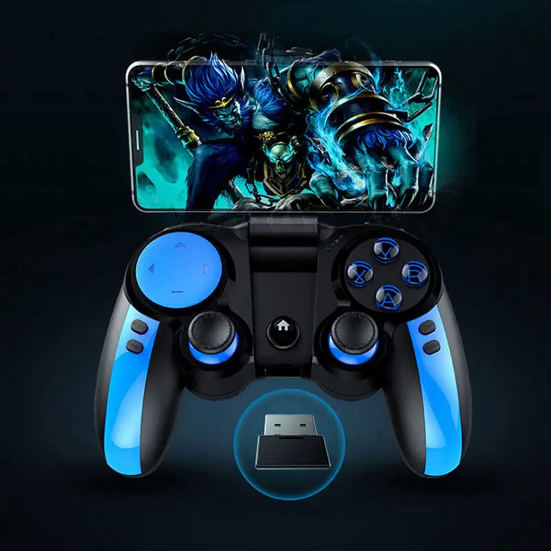  Ipeag Pg-9090 2.4G Bluetooth Turbo Gamepad Wireless Controller Joystick Gamepads With Phone Holder 