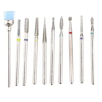 

Professional Nail Art 10pcs Electric Nail Drill Bits Set Manicure Pedicure Nail Polishing Machine Accessory Nails Accessoires