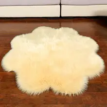 Мягкий моющийся напольный коврик из искусственного меха в форме цветка сливы, коврик для дивана, прикроватный коврик, теплая напольная Подушка-коврик, украшение для дома