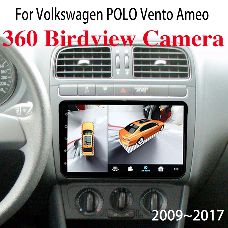 

For Volkswagen VW POLO Vento Ameo 6R 6C 61 2009~2017 Car Multimedia Player NAVI CarPlay 360 Bird View Around GPS Navigation