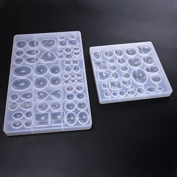 

Crystal Epoxy Mixed Style Time Stone Pendant Silicone Molds for DIY Jewelry Making Findings Supplies Sets