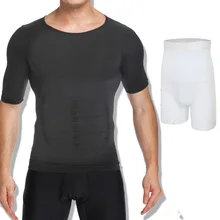 Мужские рубашки, способствующие потоотделению тела, спандекс, талия, тренажер, ножное управление, брюки, шорты, сжигание жира в области живота, Корректирующее белье, формирующий жилет, нижнее белье