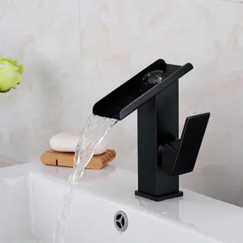 

European-style faucet waterfall, basin faucet, lower basin cold and hot water faucet, retro washbasin faucet