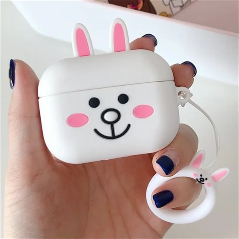 C1 Мультяшный силиконовый чехол для Airpods Pro, чехол, беспроводной Bluetooth чехол для airpod 3, чехол для Apple Air Pods, Fundas Coque - Цвет: C1