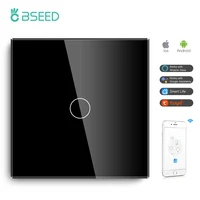 Bseed Smart EU UK 1 Gang 1Way Touch Wifi Light Switch Grey White Black Smart Switches Tuya Alexa Compatible Home Decoration - Image 2